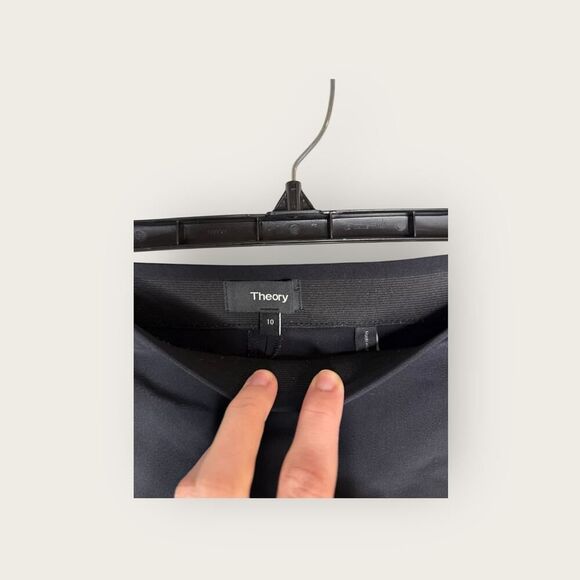 Theory Slim Pull On Dress Pant Black Women’s Size 10 - Picture 7 of 8